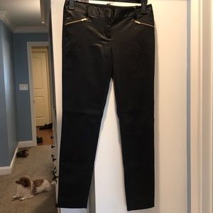The limited black pleather pants size 4